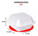 Hamburgueira Isopor Para Lanches Fritas Salada Ch01 100 Full