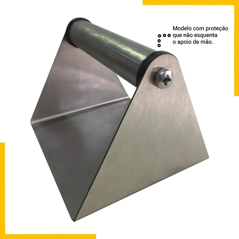 Prensa Smash Burger Inox Profissional Gourmet 100% Aço Inox