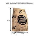 SACO SEMI KRAFT DELIVERY SOS HAMBÚRGUER 18X30X10 5KG 100UN