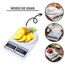 Balança digital cozinha precisão pilhas AA 10kg