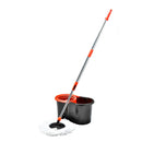 Mop Giratório Esfregão 360° Regulável Balde com Rodinha E Alça Rodo Limpeza Geral 100% original