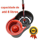 Mop Giratório Esfregão 360° Regulável Balde com Rodinha E Alça Rodo Limpeza Geral 100% original