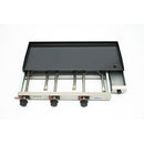 Chapa Chapeira De Lanches Porções Hot Dog Hambúrguer a Gás 70x30 cm Borda Alta Com 3 Queimadores